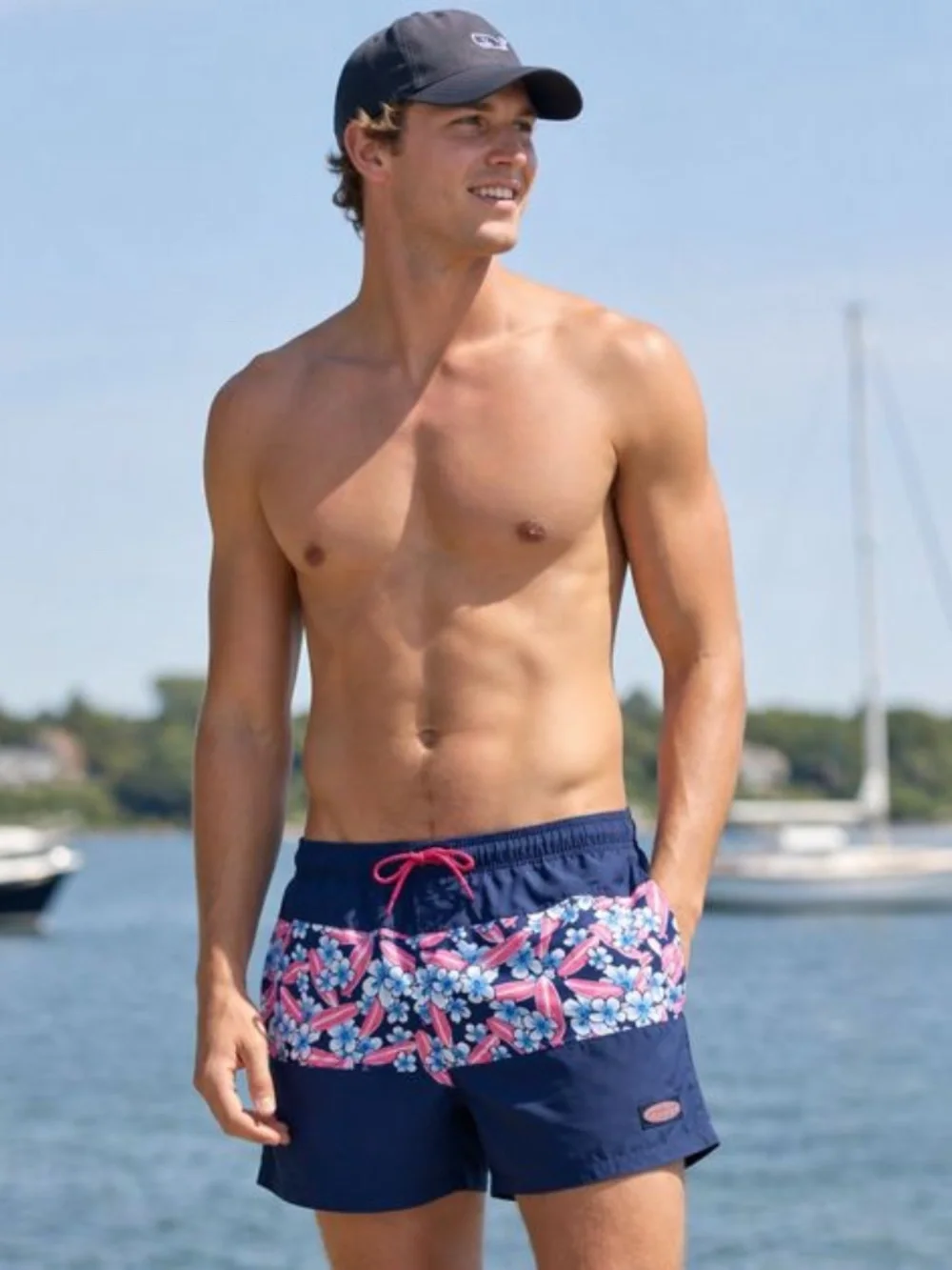Vineyard Vines Pieced Surfboard Chappy Swim Trunks Men's size XL 6